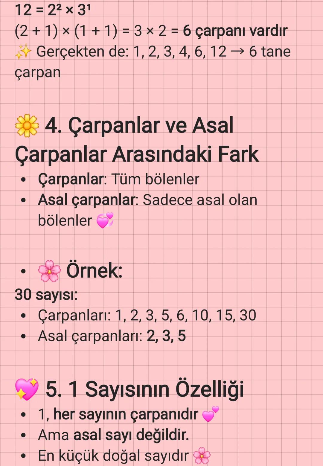 ## 8. Sınıf Matematik:
ÇARPANLAR (BÖLENLER)
Konusu
## 1. Çarpan Nedir?
Bir doğal sayıyı kalansız bölebilen sayılara
o sayının çarpanları