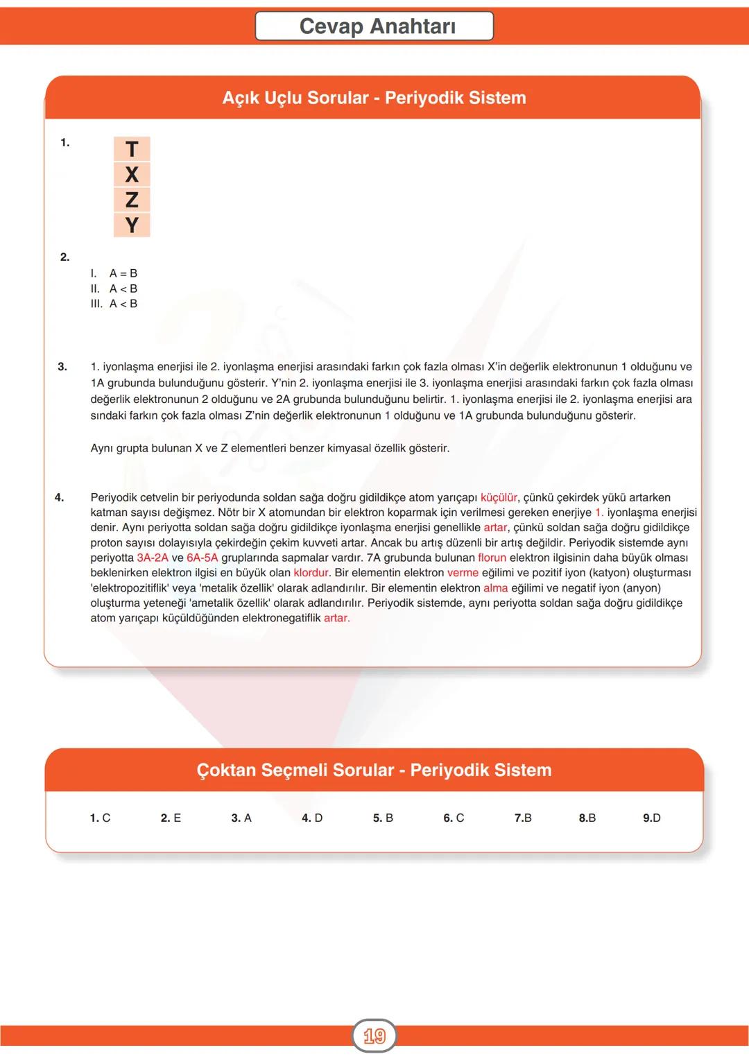 ORTAÖĞRETİM
GENEL MÜDÜRLÜĞÜ
DERSLER
CEPTE
3. SAYI
Konu Özeti
Ders Anlatımı
Sorular
KİMYA 9
ÜNİTE ATOM VE PERİYODİK SİSTEM
KONU
- Periyodik S