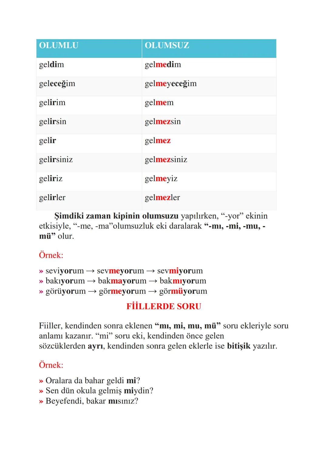 # Fiil Çekimi (Fiillerde Kip, Kişi, Olumsuzluk ve Soru)
## Çekimli Fiil Nedir?
Çekimli fiil, belirli bir zaman ya da dileği kişiyle birlik