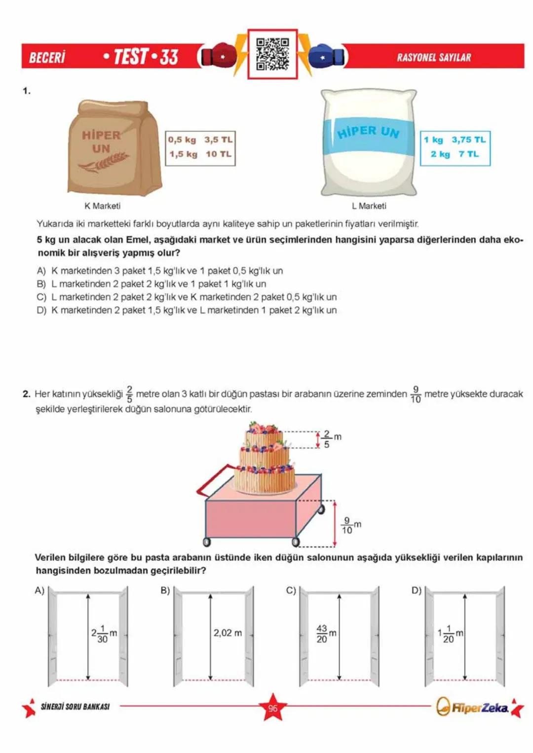 Telat BİLİCAN
Serkan AKÇA Yasin ARSLAN
SINAVA HAZIRLIK
OKULA YARDIMCI
Sinerji S
YENİ
NESİL
Matematik
7.
Sınıf
Soru
Bankası
QRKod
Çözümlü
Akı