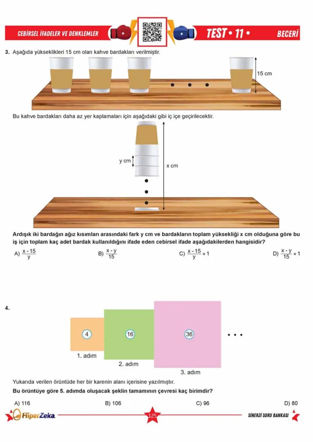 Telat BİLİCAN
Serkan AKÇA Yasin ARSLAN
SINAVA HAZIRLIK
OKULA YARDIMCI
Sinerji S
YENİ
NESİL
Matematik
7.
Sınıf
Soru
Bankası
QRKod
Çözümlü
Akı