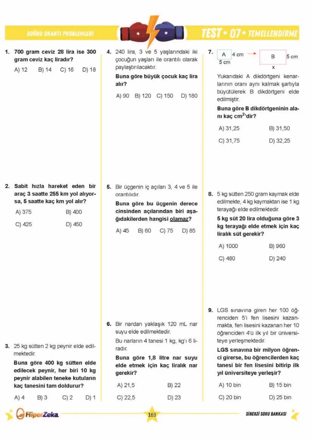 Telat BİLİCAN
Serkan AKÇA Yasin ARSLAN
SINAVA HAZIRLIK
OKULA YARDIMCI
Sinerji S
YENİ
NESİL
Matematik
7.
Sınıf
Soru
Bankası
QRKod
Çözümlü
Akı