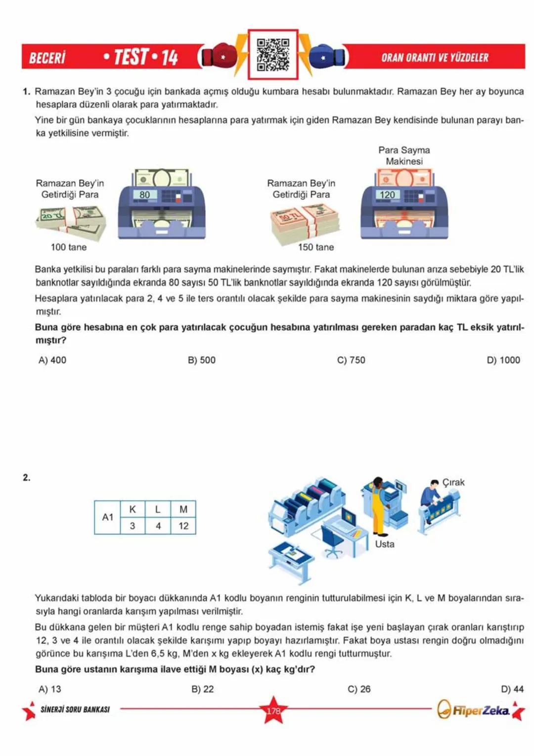 Telat BİLİCAN
Serkan AKÇA Yasin ARSLAN
SINAVA HAZIRLIK
OKULA YARDIMCI
Sinerji S
YENİ
NESİL
Matematik
7.
Sınıf
Soru
Bankası
QRKod
Çözümlü
Akı