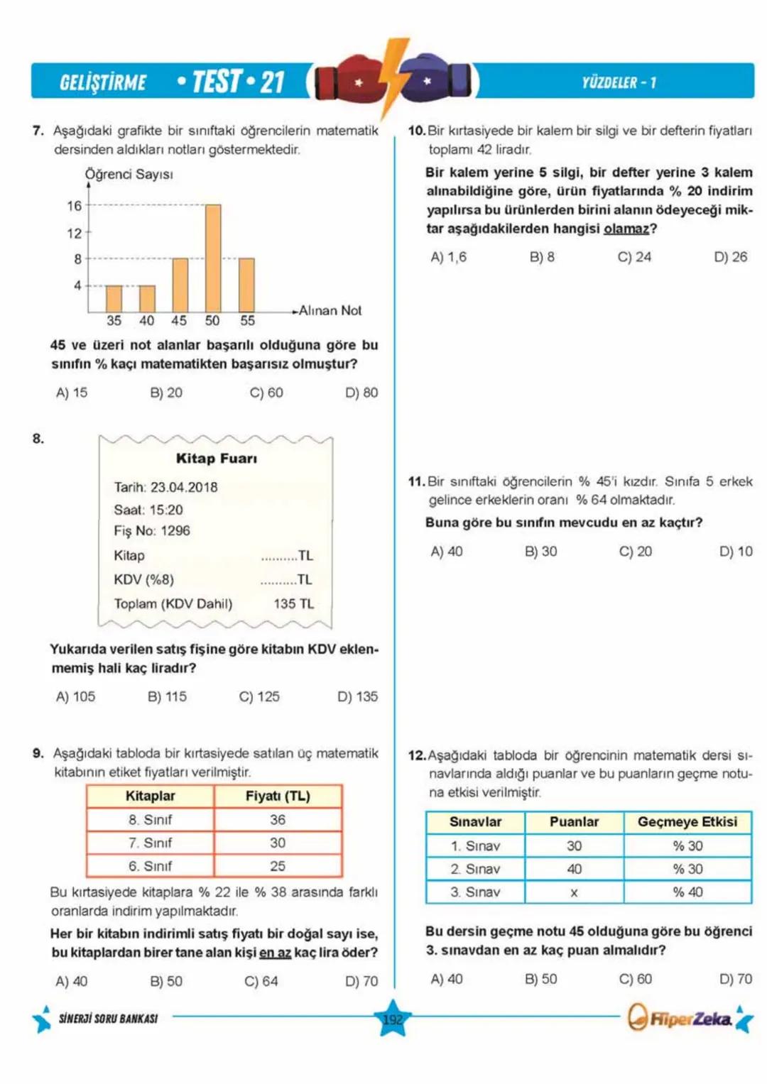 Telat BİLİCAN
Serkan AKÇA Yasin ARSLAN
SINAVA HAZIRLIK
OKULA YARDIMCI
Sinerji S
YENİ
NESİL
Matematik
7.
Sınıf
Soru
Bankası
QRKod
Çözümlü
Akı