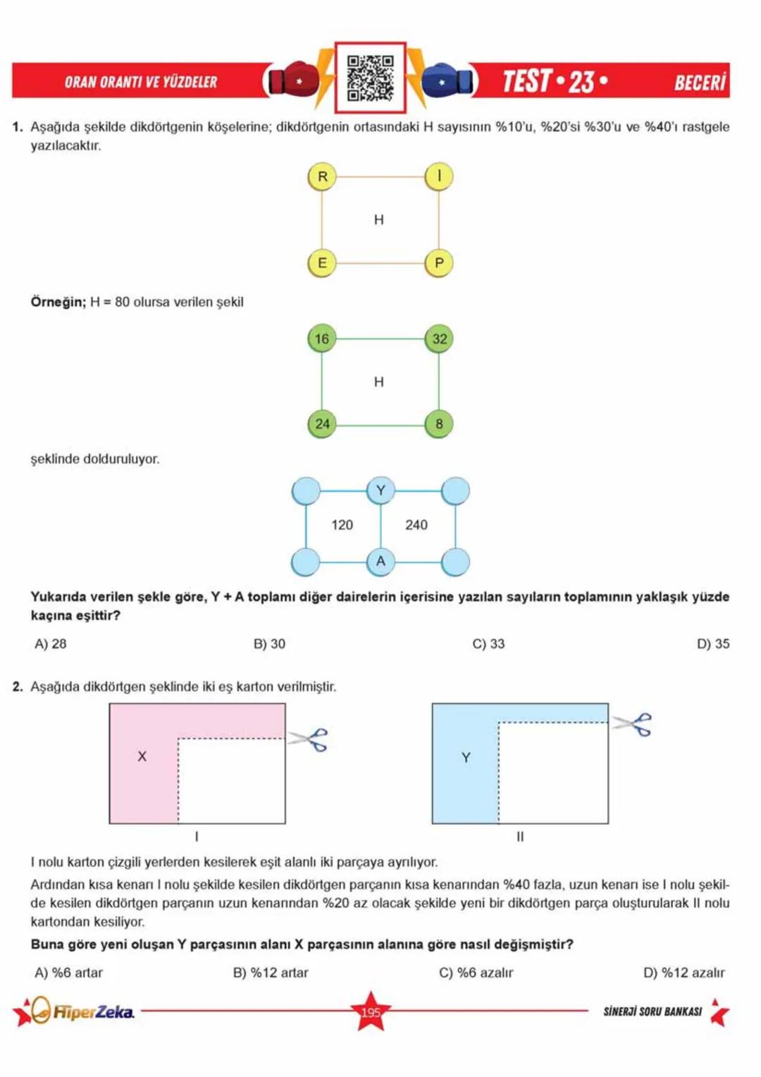 Telat BİLİCAN
Serkan AKÇA Yasin ARSLAN
SINAVA HAZIRLIK
OKULA YARDIMCI
Sinerji S
YENİ
NESİL
Matematik
7.
Sınıf
Soru
Bankası
QRKod
Çözümlü
Akı