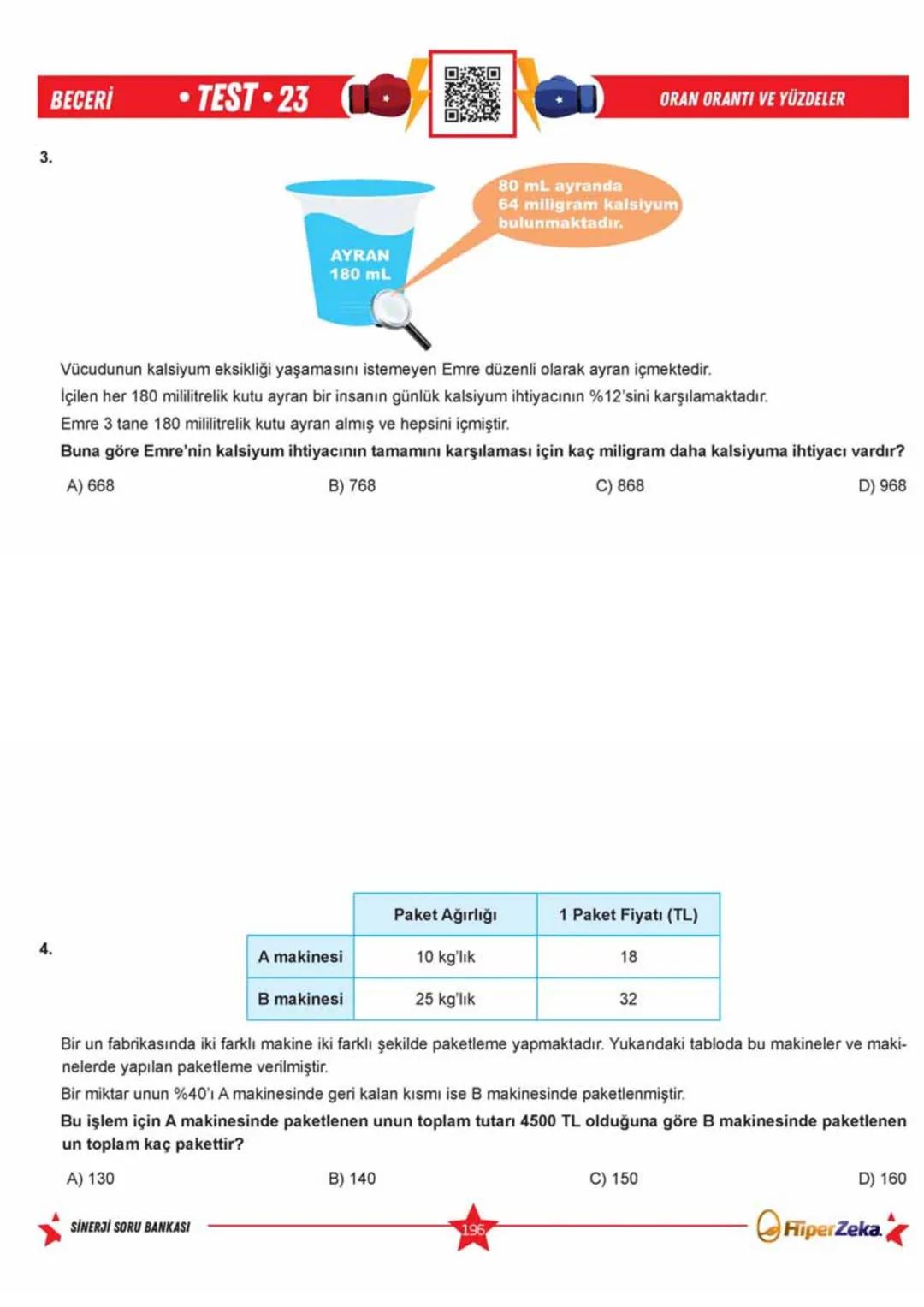 Telat BİLİCAN
Serkan AKÇA Yasin ARSLAN
SINAVA HAZIRLIK
OKULA YARDIMCI
Sinerji S
YENİ
NESİL
Matematik
7.
Sınıf
Soru
Bankası
QRKod
Çözümlü
Akı