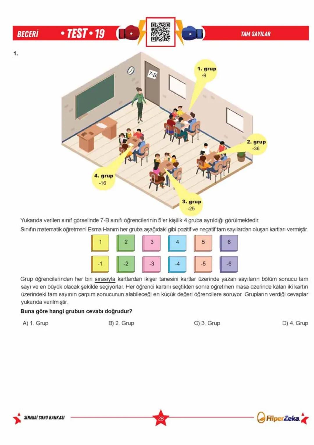 Telat BİLİCAN
Serkan AKÇA Yasin ARSLAN
SINAVA HAZIRLIK
OKULA YARDIMCI
Sinerji S
YENİ
NESİL
Matematik
7.
Sınıf
Soru
Bankası
QRKod
Çözümlü
Akı