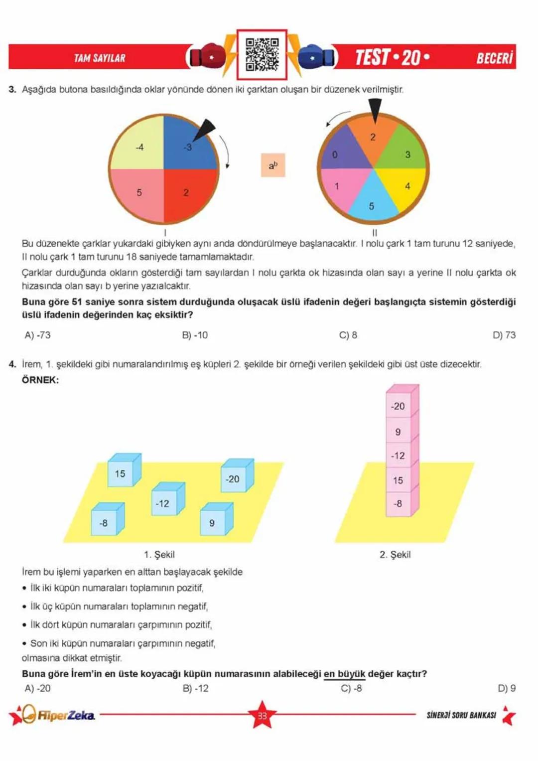 Telat BİLİCAN
Serkan AKÇA Yasin ARSLAN
SINAVA HAZIRLIK
OKULA YARDIMCI
Sinerji S
YENİ
NESİL
Matematik
7.
Sınıf
Soru
Bankası
QRKod
Çözümlü
Akı