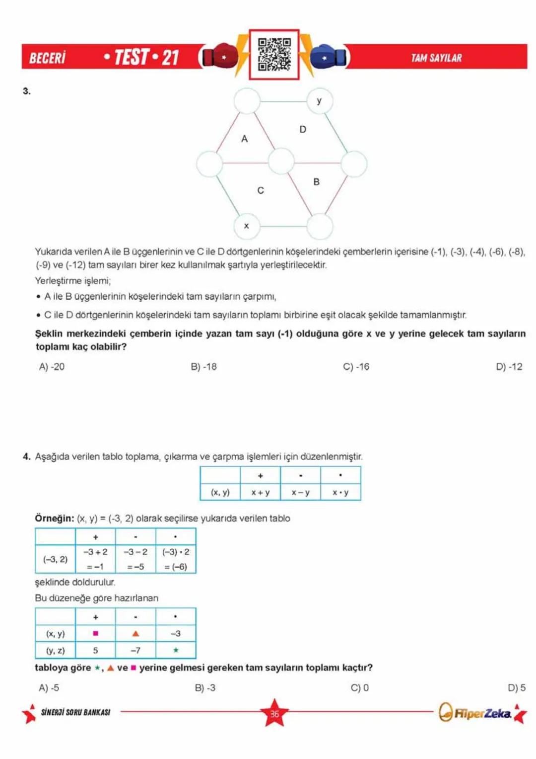 Telat BİLİCAN
Serkan AKÇA Yasin ARSLAN
SINAVA HAZIRLIK
OKULA YARDIMCI
Sinerji S
YENİ
NESİL
Matematik
7.
Sınıf
Soru
Bankası
QRKod
Çözümlü
Akı