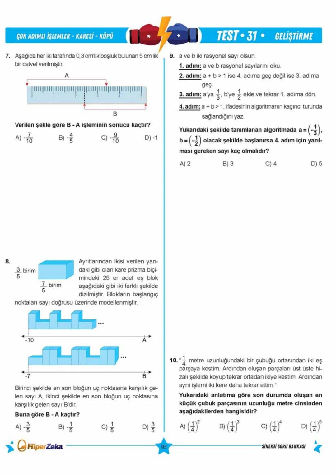 Telat BİLİCAN
Serkan AKÇA Yasin ARSLAN
SINAVA HAZIRLIK
OKULA YARDIMCI
Sinerji S
YENİ
NESİL
Matematik
7.
Sınıf
Soru
Bankası
QRKod
Çözümlü
Akı