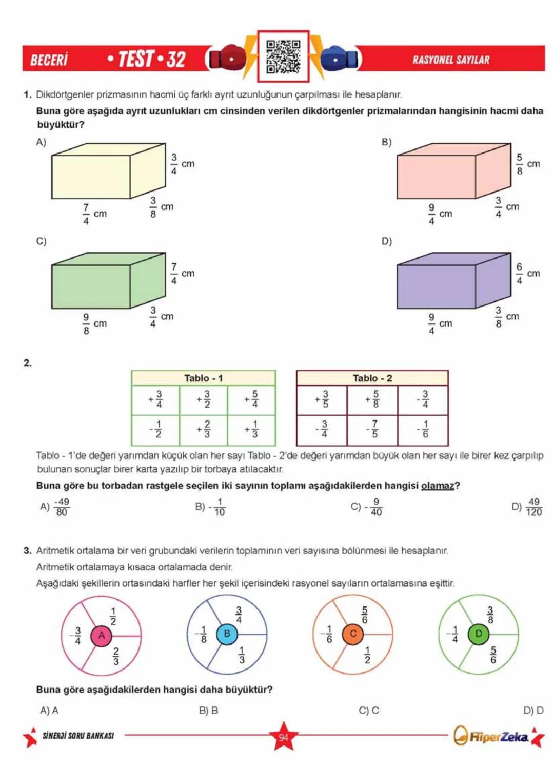 Telat BİLİCAN
Serkan AKÇA Yasin ARSLAN
SINAVA HAZIRLIK
OKULA YARDIMCI
Sinerji S
YENİ
NESİL
Matematik
7.
Sınıf
Soru
Bankası
QRKod
Çözümlü
Akı