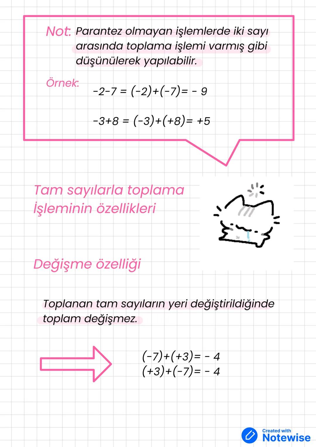 Tam Sayılar
Ders: Matematik
Hatırlama amaçlı birazcık geçen seneki bilgilere
Göz atalım.
+
→
-3
-2
-1
0
1
2
3
Negatif tam sayılar
(z-)
B