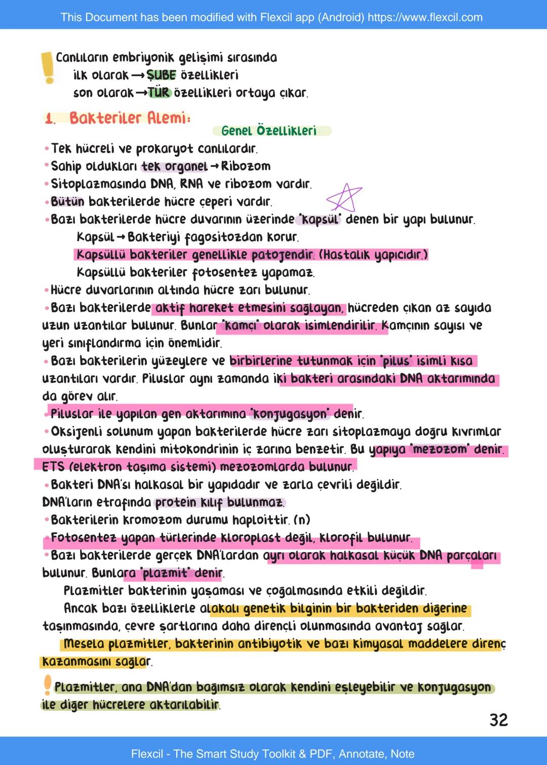 This Document has been modified with Flexcil app (Android) https://www.flexcil.com
# BİYOLOJİ
## İÇİNDEKİLER
Canlıların Ortak Özellikleri
