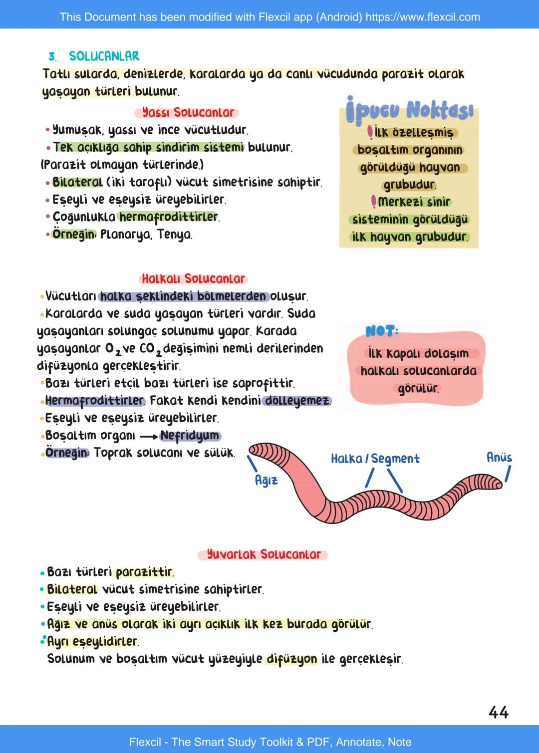 This Document has been modified with Flexcil app (Android) https://www.flexcil.com
# BİYOLOJİ
## İÇİNDEKİLER
Canlıların Ortak Özellikleri