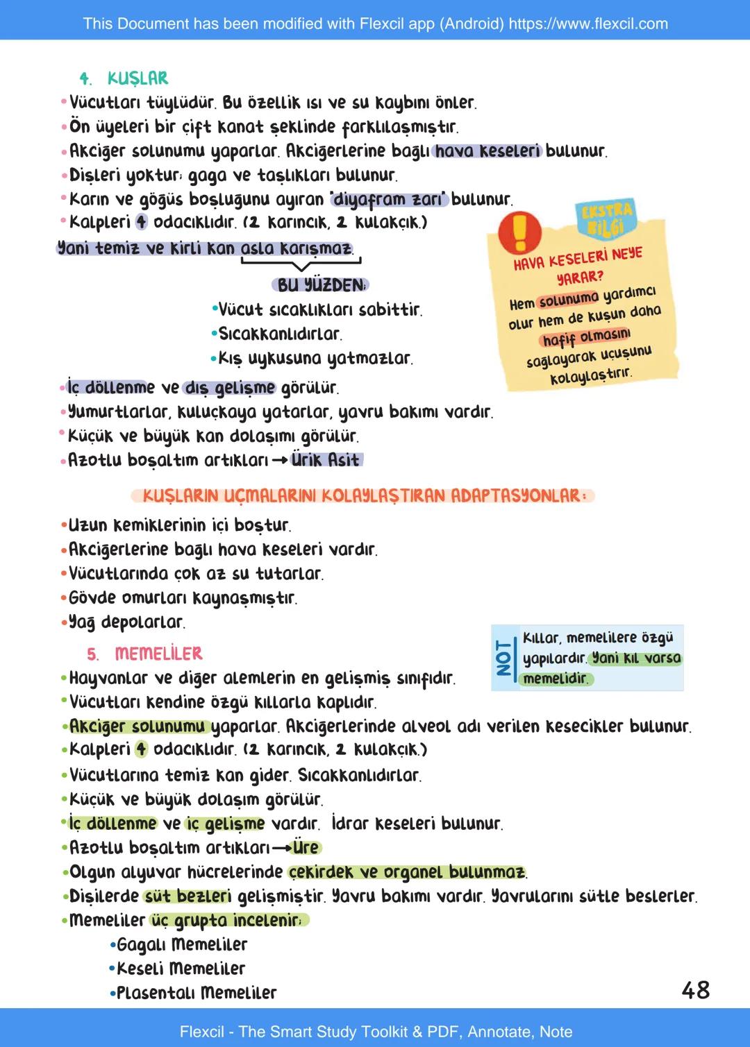 This Document has been modified with Flexcil app (Android) https://www.flexcil.com
# BİYOLOJİ
## İÇİNDEKİLER
Canlıların Ortak Özellikleri