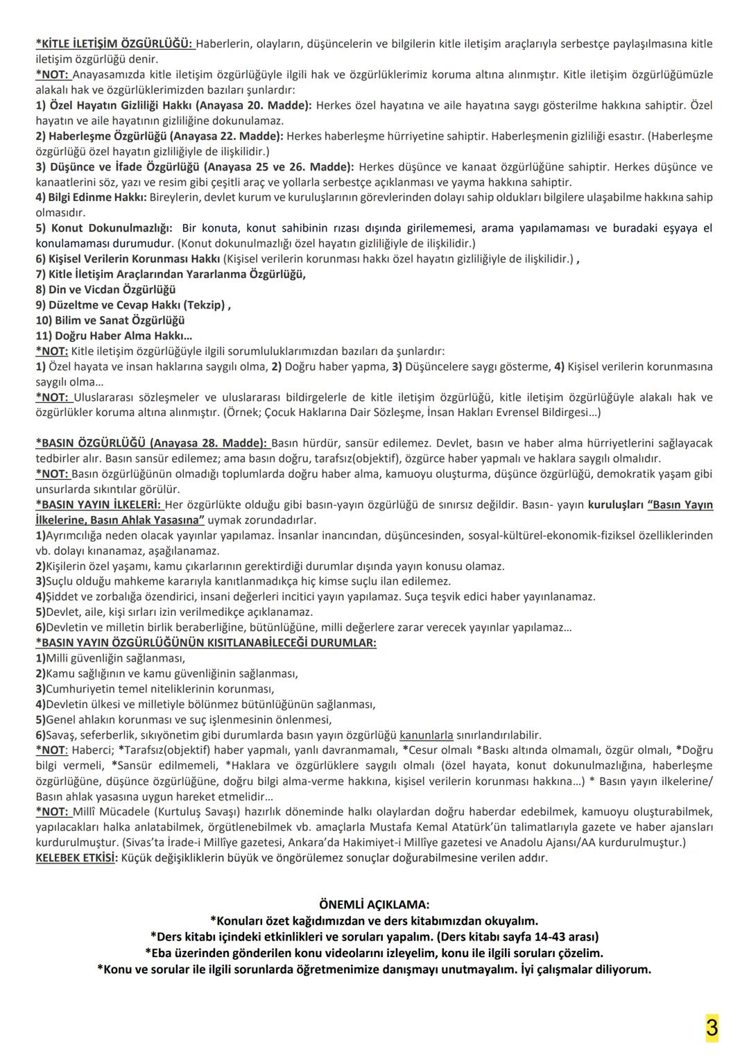 7. SINIF SOSYAL BİLGİLER DERSİ 1. ÜNİTE KONU ÖZETİ
KAĞIT NO: 1
*İLETİŞİM: Duygu ve düşüncelerimizi karşımızdaki kişiye herhangi bir yolla ak
