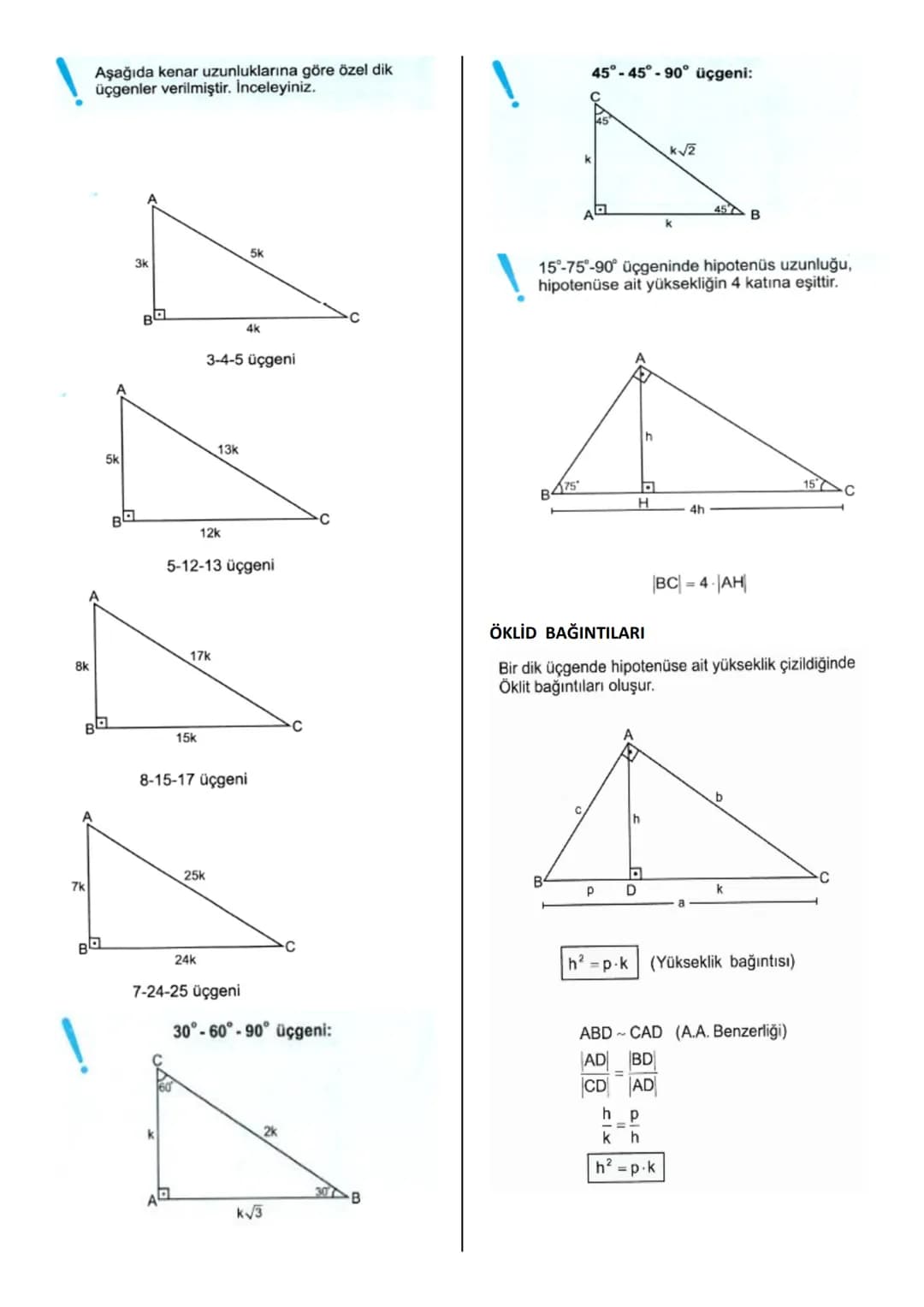 Üçgenlerle Kurallar – 12. sayfa