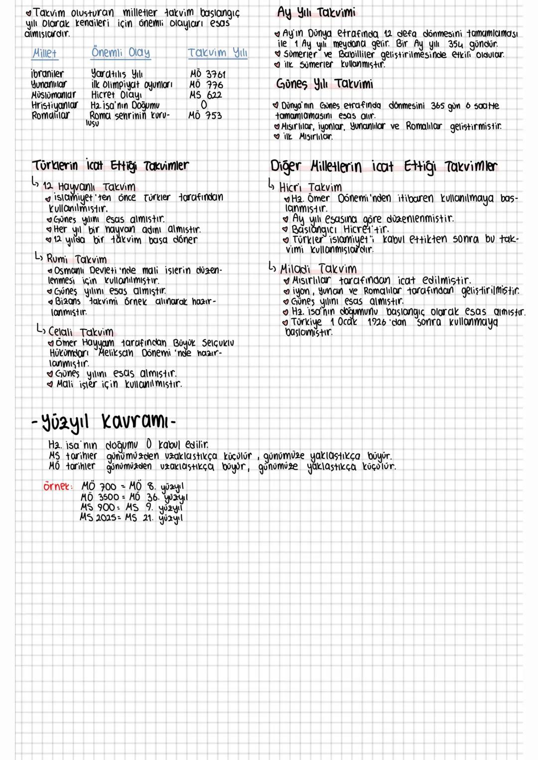 # TYT TARİH
1. Bölum: Tarih ve zaman
- Tarih-
* yer ve zaman
* Objektif
* belgelere dayanır
* sebep-sonuç iliskisi
için