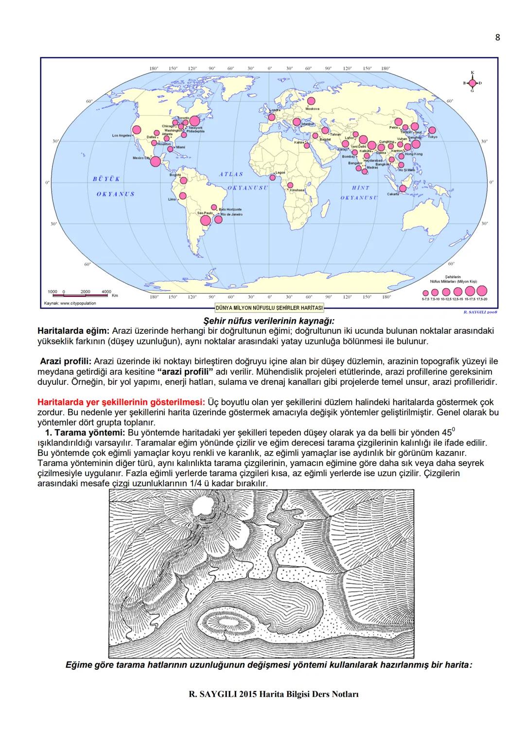 # HARİTA BİLGİSİ:
Harita: Yeryüzünün tamamının veya bir parçasının kuşbakışı olarak fiziki ve beşeri olay ve özelliklerinin, istenilen
ölçe