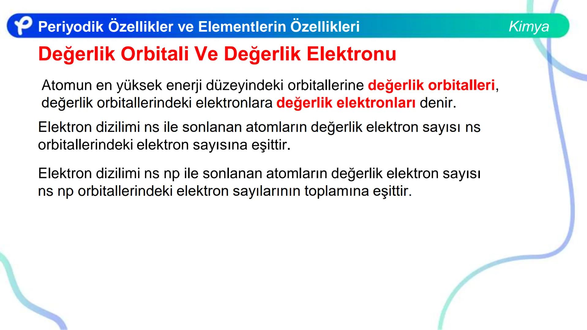 # KİMYA
MODERN ATOM TEORİSİ 2
PERİYODİK ÖZELLİKLER VE
ELEMENTLERİN ÖZELLİKLERİ
Pakodemy # Periyodik Özellikler ve Elementlerin Özellikle