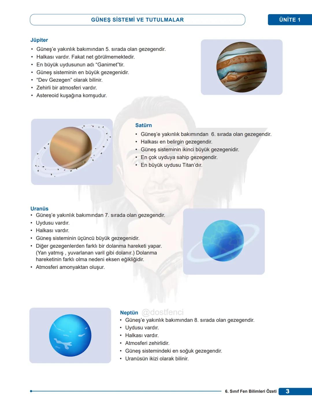 # GÜNEŞ SİSTEMİ VE TUTULMALAR
ÜNİTE 1
# GÜNEŞ SİSTEMİ
► Yeryüzünde yaşayan tüm canlıların ışık ve ısı kaynağı olan Güneş aslında bir yıld