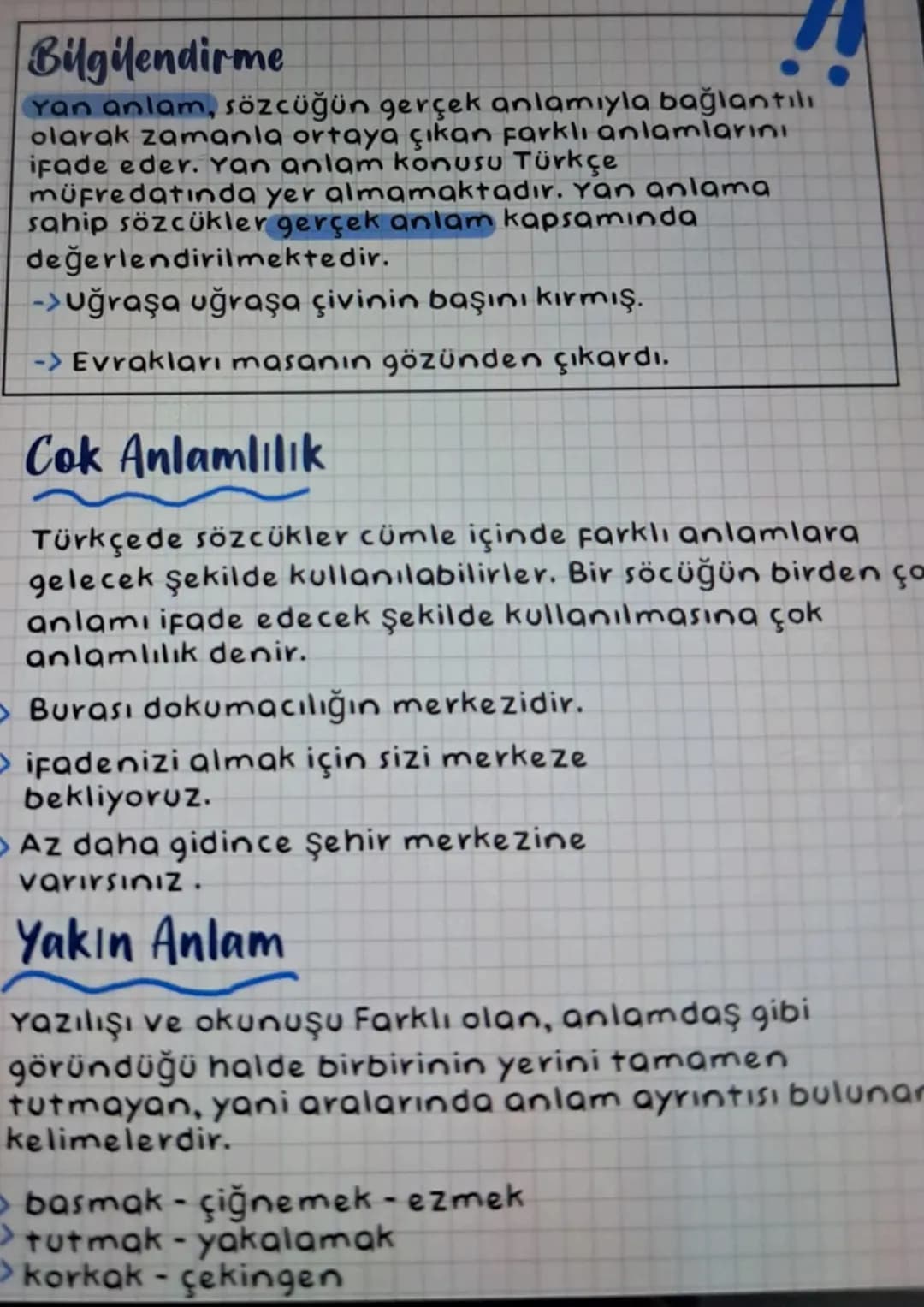 # Sözcükte Anlam
## Gerçek Anlam
Bir sözcüğün cümle içinde akla gelen ilk anlamına
gerçek anlam denir.
-> şu kara kedi çok sevimli
değil