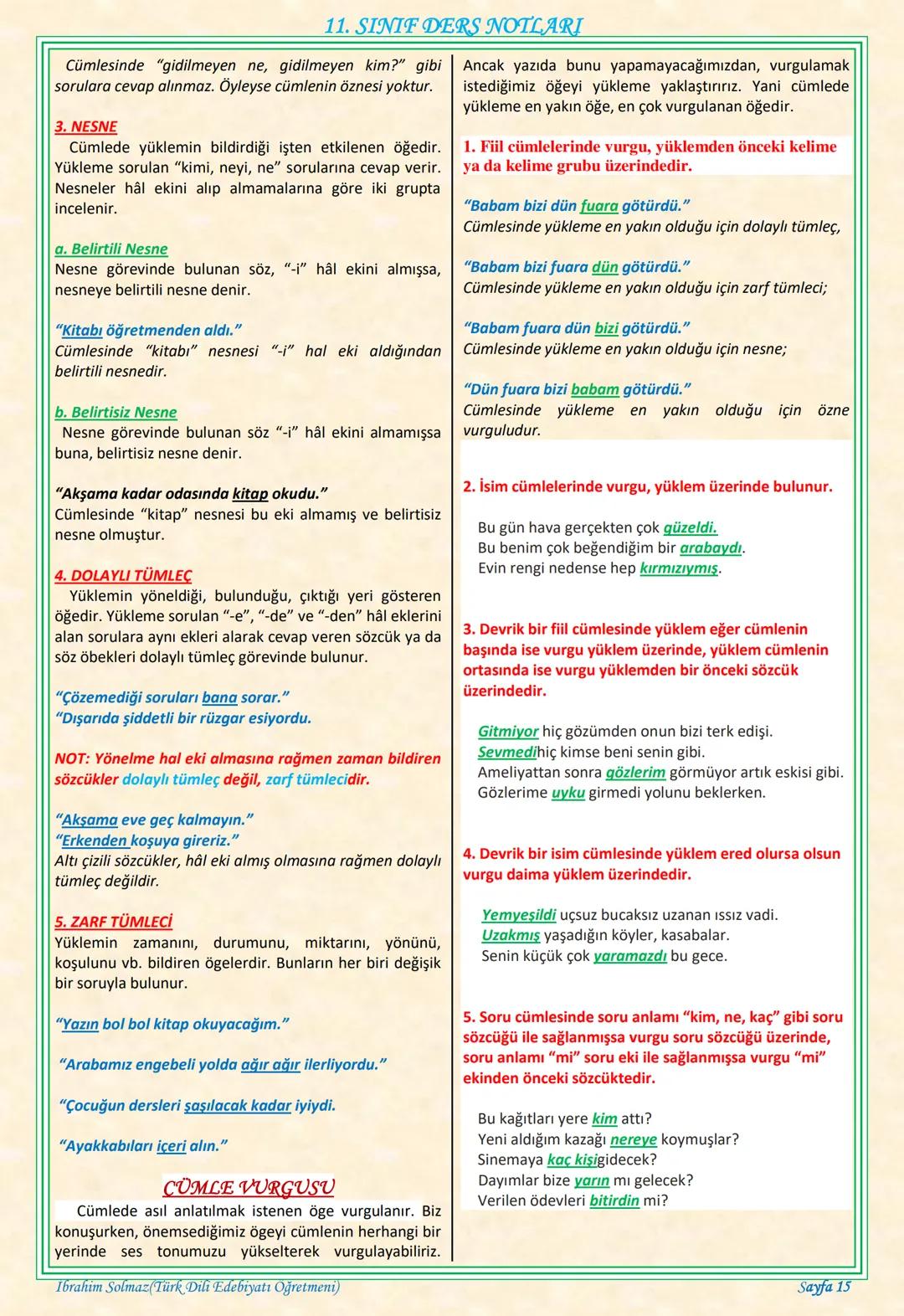 # 11. SINIF DERS NOTLARI
EDEBİYAT TOPLUM İLİŞKİSİ
Edebiyat; duygu, düşünce ve hayallerin insanlara
estetik bir zevk içerisinde sözlü veya