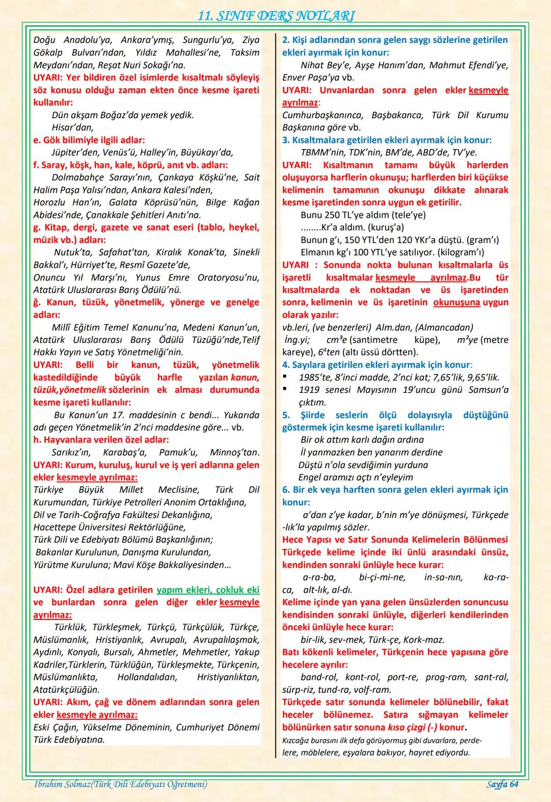 # 11. SINIF DERS NOTLARI
EDEBİYAT TOPLUM İLİŞKİSİ
Edebiyat; duygu, düşünce ve hayallerin insanlara
estetik bir zevk içerisinde sözlü veya