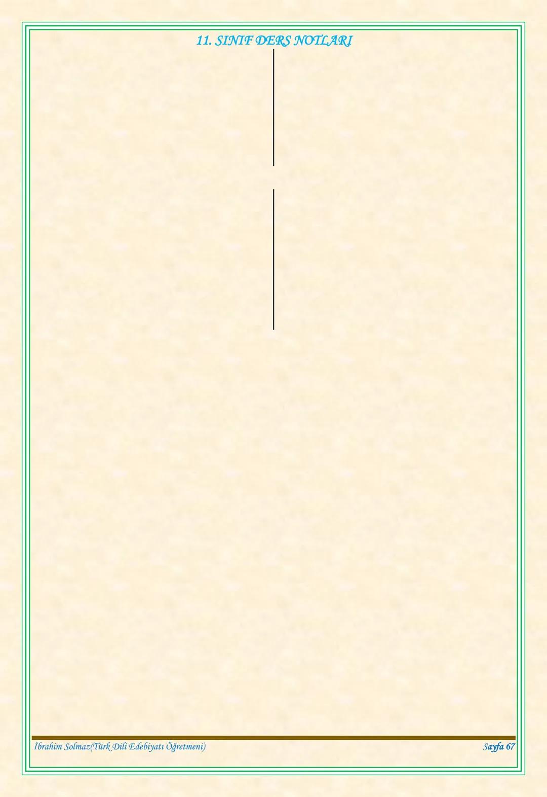 # 11. SINIF DERS NOTLARI
EDEBİYAT TOPLUM İLİŞKİSİ
Edebiyat; duygu, düşünce ve hayallerin insanlara
estetik bir zevk içerisinde sözlü veya