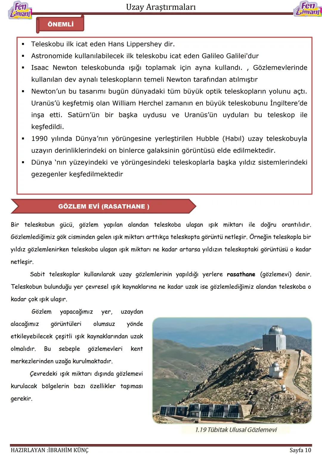 Fen
Limanj
# Uzay Araştırmaları
# UZAY
# ARAŞTIRMALARI
Konu/Kavramlar: Uydu, uzay kirliliği, gökyüzü gözlem araçları
F.7.1.1.1. Uzay tek