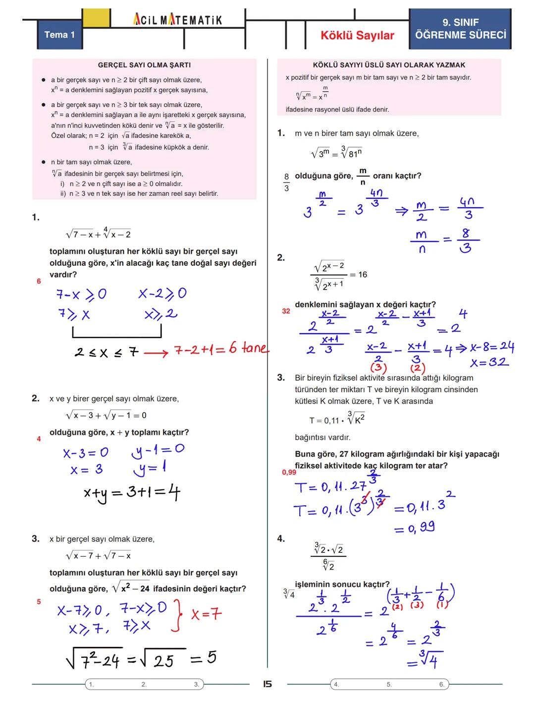 Tema 1
| AOIL MATEMATIK || Üstü Sayılar
ÜSLÜ SAYININ TANIMI
ÜSSÜN ÜSSÜ
9. SINIF
ÖĞRENME SÜRECİ
- a bir reel sayı ve n bir pozitif tam s