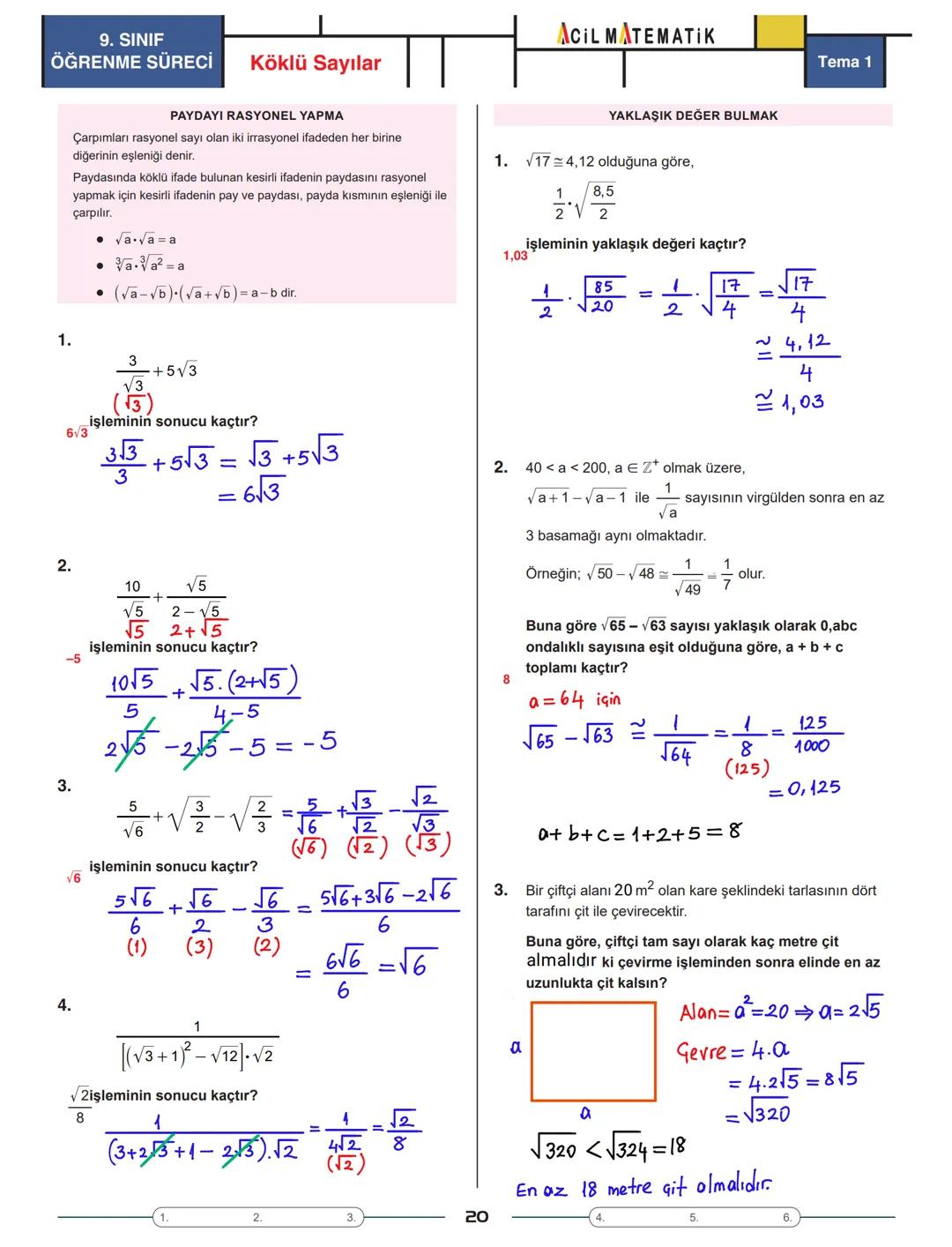 Tema 1
| AOIL MATEMATIK || Üstü Sayılar
ÜSLÜ SAYININ TANIMI
ÜSSÜN ÜSSÜ
9. SINIF
ÖĞRENME SÜRECİ
- a bir reel sayı ve n bir pozitif tam s