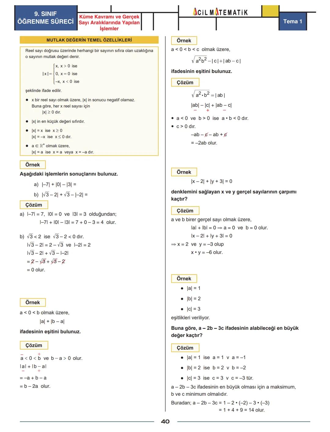 Tema 1
| AOIL MATEMATIK || Üstü Sayılar
ÜSLÜ SAYININ TANIMI
ÜSSÜN ÜSSÜ
9. SINIF
ÖĞRENME SÜRECİ
- a bir reel sayı ve n bir pozitif tam s