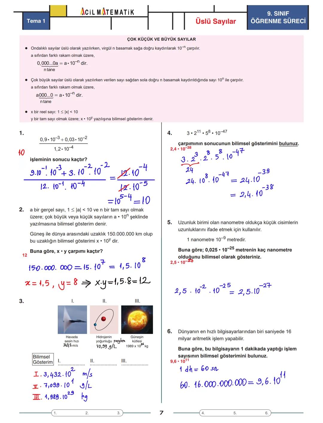 Tema 1
| AOIL MATEMATIK || Üstü Sayılar
ÜSLÜ SAYININ TANIMI
ÜSSÜN ÜSSÜ
9. SINIF
ÖĞRENME SÜRECİ
- a bir reel sayı ve n bir pozitif tam s