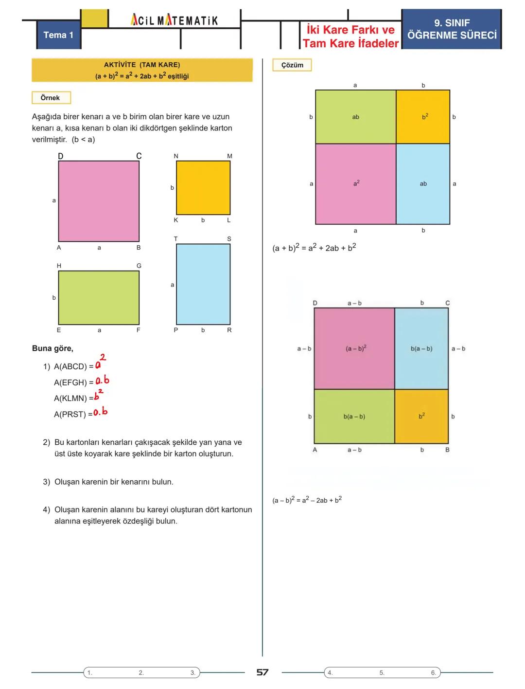 Tema 1
| AOIL MATEMATIK || Üstü Sayılar
ÜSLÜ SAYININ TANIMI
ÜSSÜN ÜSSÜ
9. SINIF
ÖĞRENME SÜRECİ
- a bir reel sayı ve n bir pozitif tam s