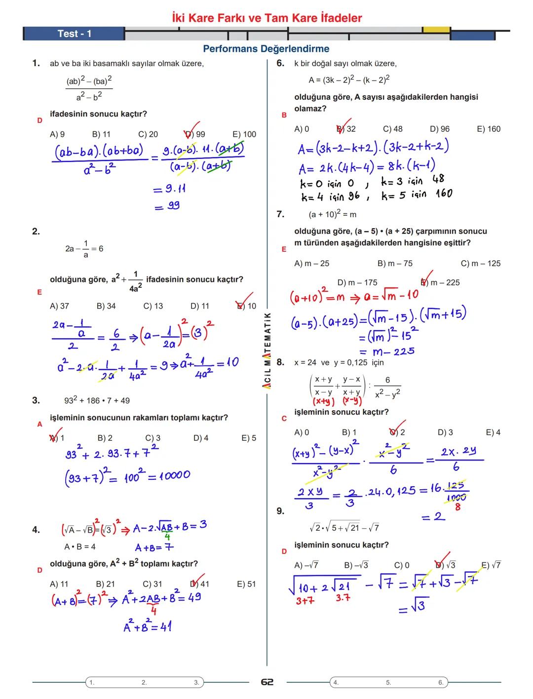 Tema 1
| AOIL MATEMATIK || Üstü Sayılar
ÜSLÜ SAYININ TANIMI
ÜSSÜN ÜSSÜ
9. SINIF
ÖĞRENME SÜRECİ
- a bir reel sayı ve n bir pozitif tam s