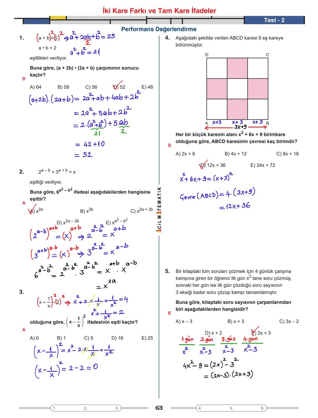 Tema 1
| AOIL MATEMATIK || Üstü Sayılar
ÜSLÜ SAYININ TANIMI
ÜSSÜN ÜSSÜ
9. SINIF
ÖĞRENME SÜRECİ
- a bir reel sayı ve n bir pozitif tam s