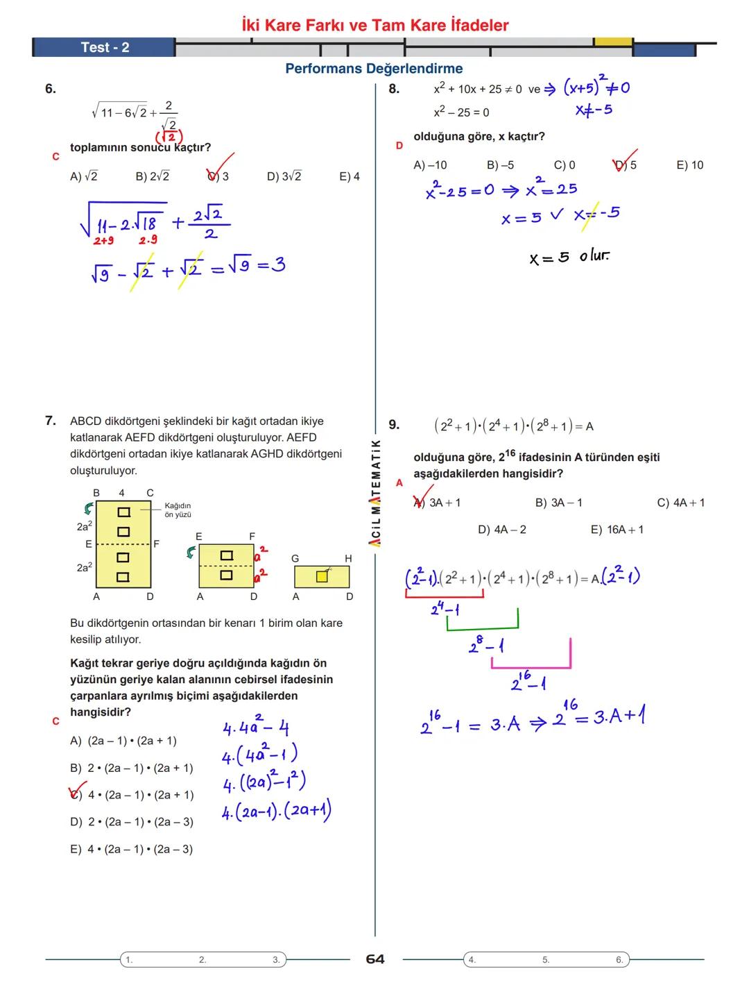 Tema 1
| AOIL MATEMATIK || Üstü Sayılar
ÜSLÜ SAYININ TANIMI
ÜSSÜN ÜSSÜ
9. SINIF
ÖĞRENME SÜRECİ
- a bir reel sayı ve n bir pozitif tam s
