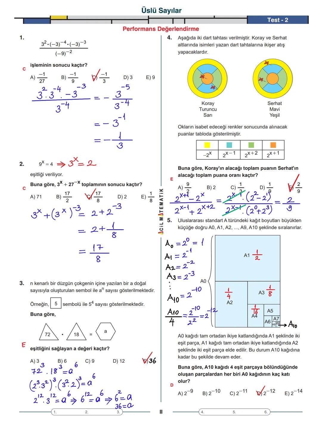 Tema 1
| AOIL MATEMATIK || Üstü Sayılar
ÜSLÜ SAYININ TANIMI
ÜSSÜN ÜSSÜ
9. SINIF
ÖĞRENME SÜRECİ
- a bir reel sayı ve n bir pozitif tam s
