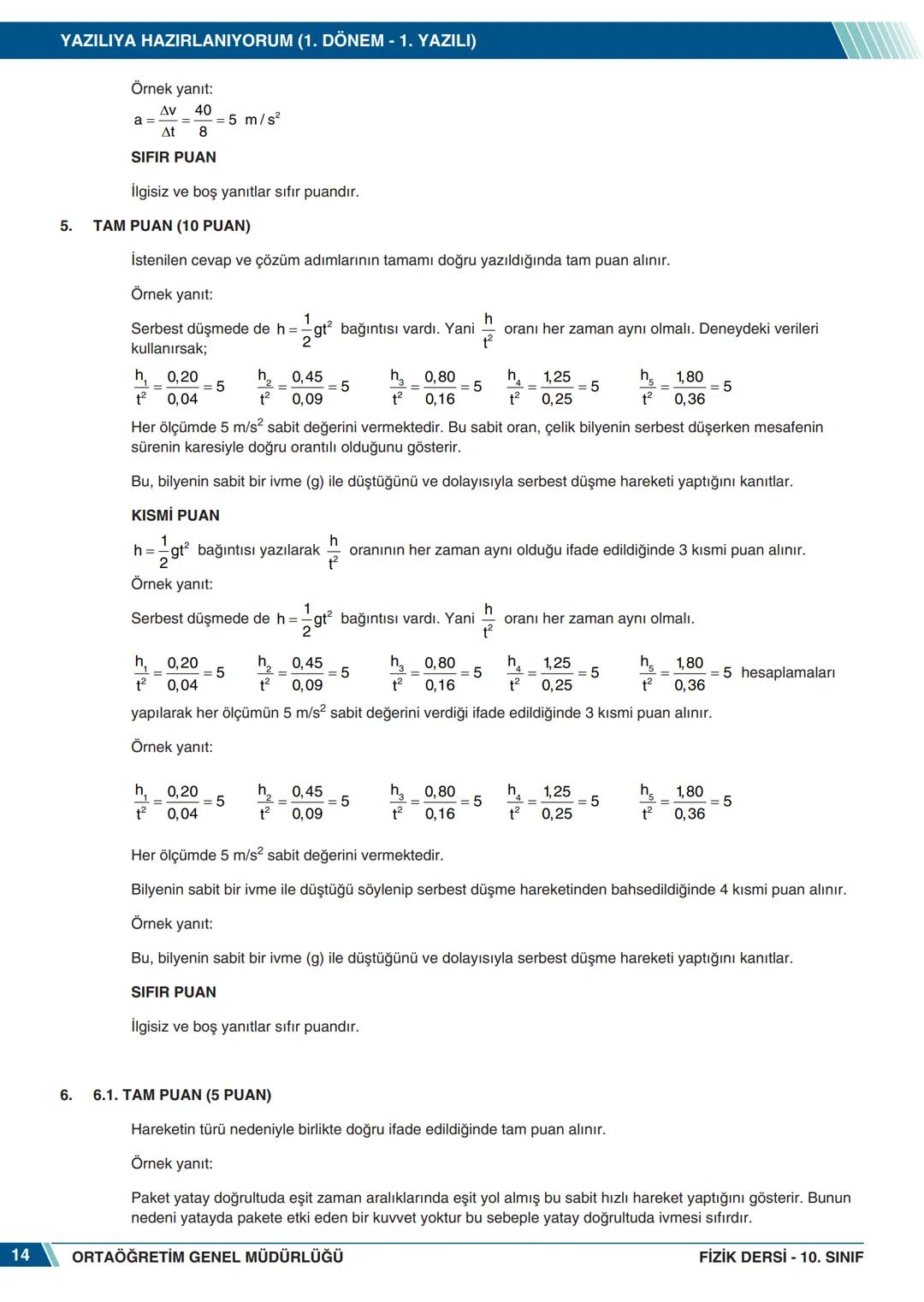 # FİZİK
10. SINIF
## YAZILIYA HAZIRLANIYORUM
### 1. DÖNEM - 1. YAZILI
1. Doğrusal bir yol kenarına ağaçlar, görseldeki gibi eşit aralıkl