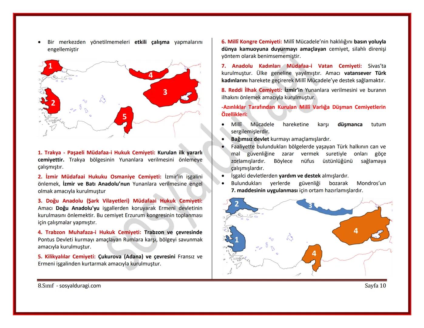 II. ÜNİTE: MİLLİ UYANIŞ: BAĞIMSIZLIK YOLUNDA ATILAN ADIMLAR DERS NOTLARI
I. DÜNYA SAVAŞI (1914-1918)
* Genel Sebepler
* 1789 Fransız İ