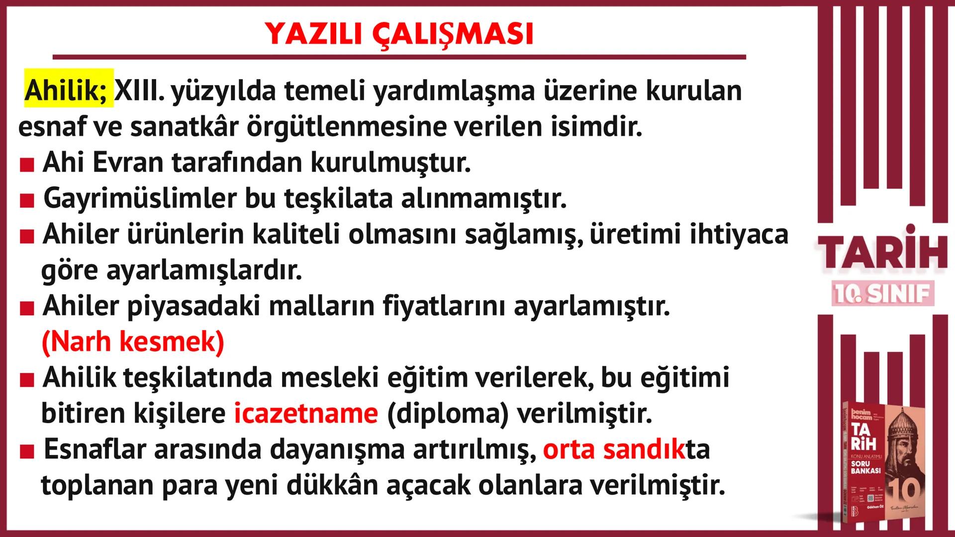# 10. SINIF
# TARİH
# *1. DÖNEM
# 1. YAZILIYA
# HAZIRLIK
## Gökhan Öz
## BENİM
## HOCAM
## LİSE # YAZILI ÇALIŞMASI
BULGARLAR
1
Selanik
A