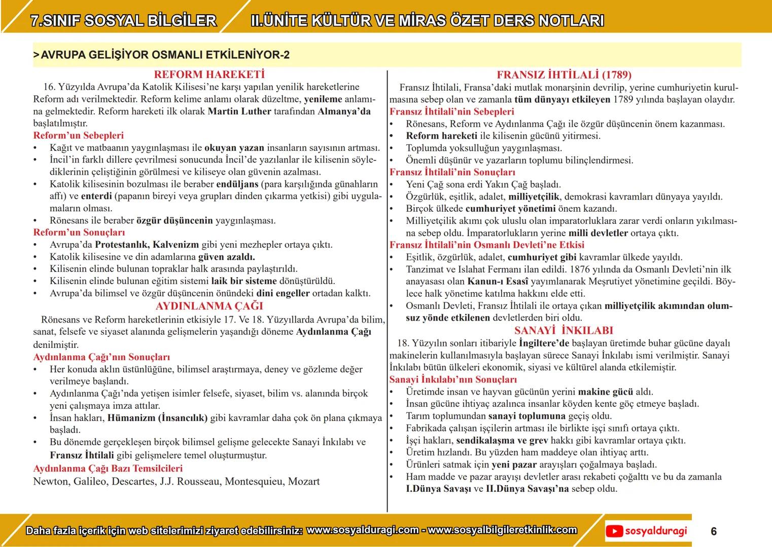 # 7.SINIF SOSYAL BİLGİLER II. ÜNİTE KÜLTÜR VE MİRAS ÖZET DERS NOTLARI
> BİR DEVLET DOĞUYOR-1
Anadolu Selçuklu Devleti ile Moğollar arasınd