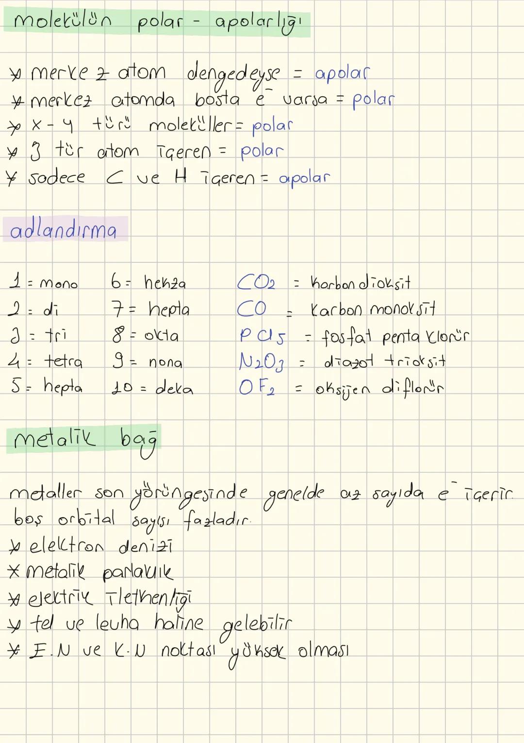 Lewis yapısı
H.
Be.
.N.
LT...
He:
.B.
:F.
dublet = e sayısını 2'ye tamamlama = helyuma benzemek
okted = son yörüngedeki e sayısını 8'e tama