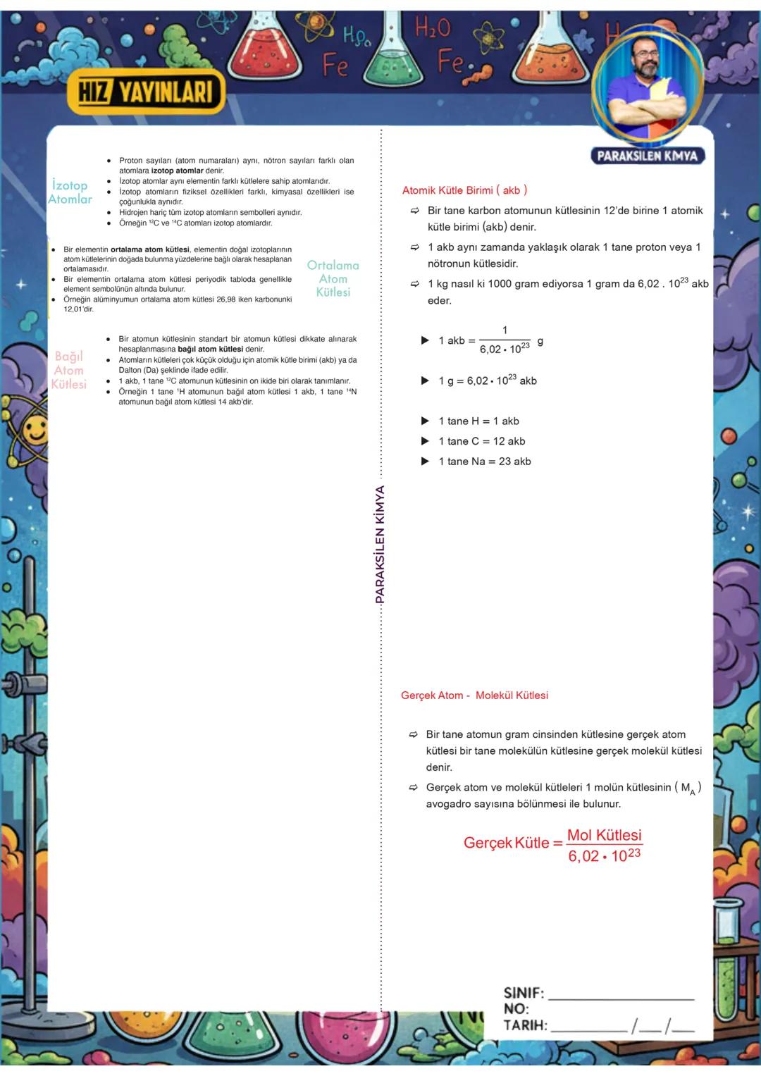 # MAARİF MODELİ
## 10. SINIF 1. YAZILISI
**HIZ YAYINLARI**
$H_2O$
$Fe$
PARAKSİLEN KİMYA # HIZ YAYINLARI
Ηρα
Fe
H₂O
Fe.
PARAKSILEN KIM
