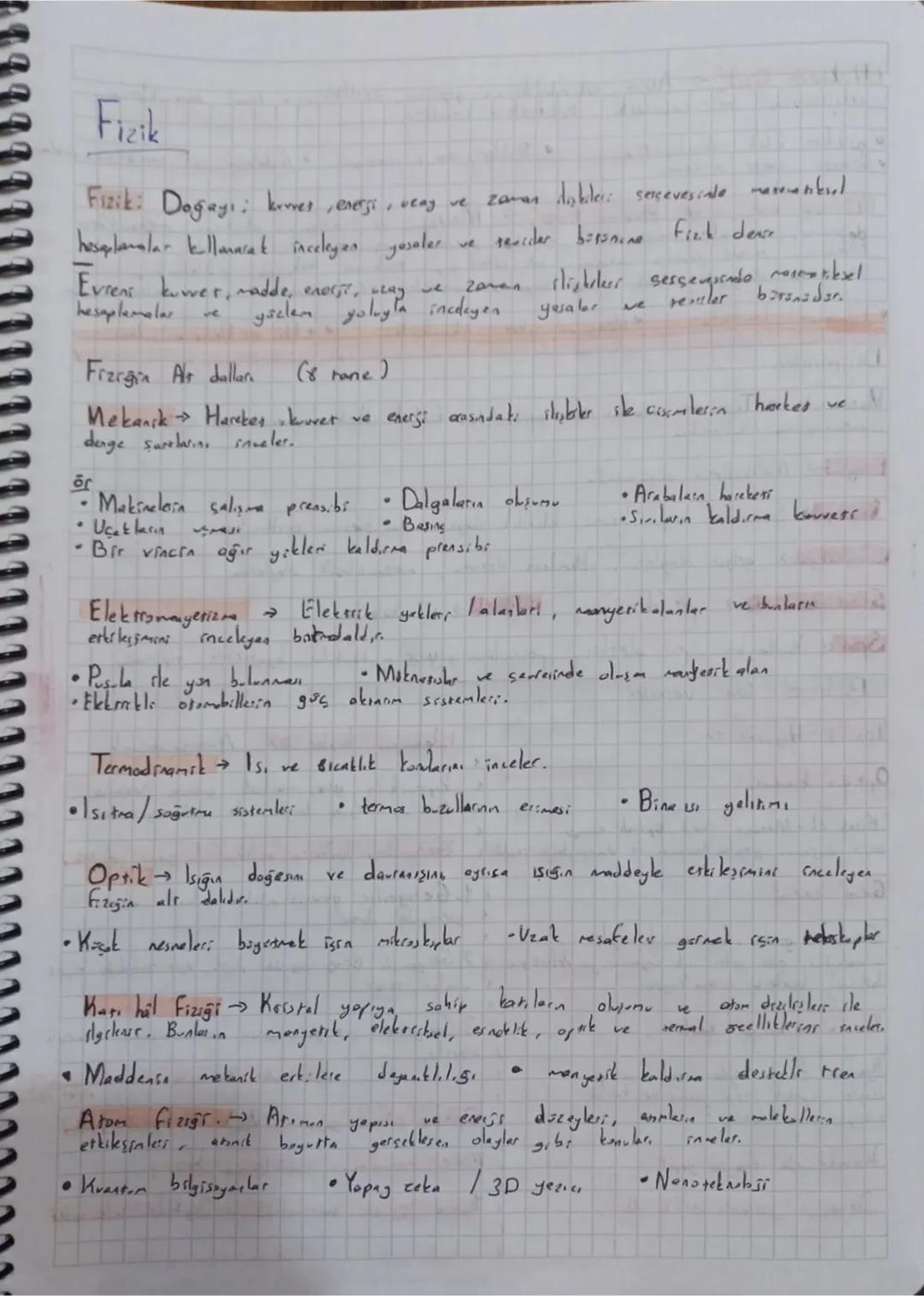Fizik
Fizik: Doğayı: kruves, enerji, veny ve zaman takler: serçevesinde masematiksel.
hoseplamalar kullanarak inceleyen yosaler ve teacher