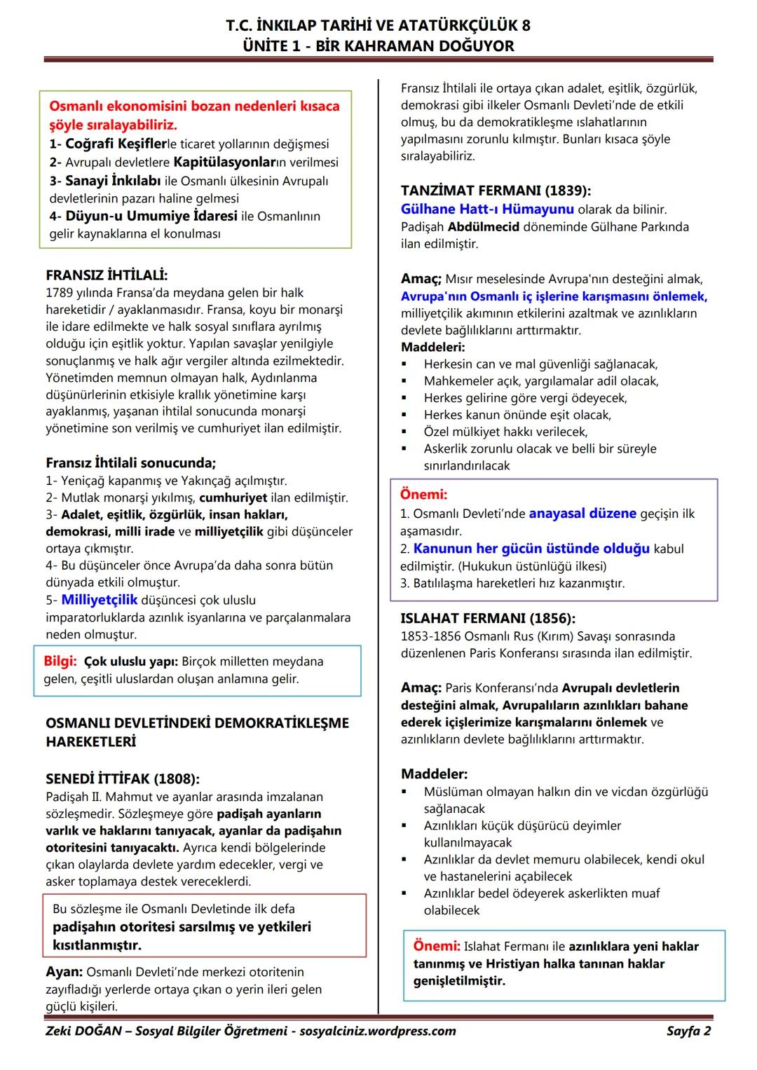 # T.C. İNKILAP TARİHİ VE ATATÜRKÇÜLÜK 8
## ÜNİTE 1 - BİR KAHRAMAN DOĞUYOR
UYANAN AVRUPA VE SARSILAN OSMANLI
UYANAN AVRUPA
Ortaçağ'da (375