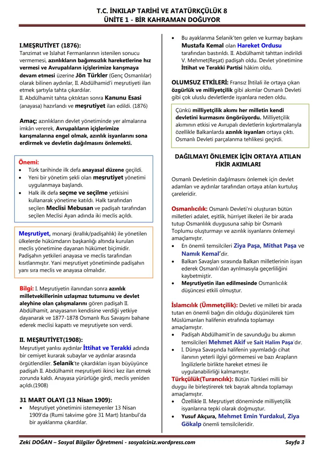 # T.C. İNKILAP TARİHİ VE ATATÜRKÇÜLÜK 8
## ÜNİTE 1 - BİR KAHRAMAN DOĞUYOR
UYANAN AVRUPA VE SARSILAN OSMANLI
UYANAN AVRUPA
Ortaçağ'da (375