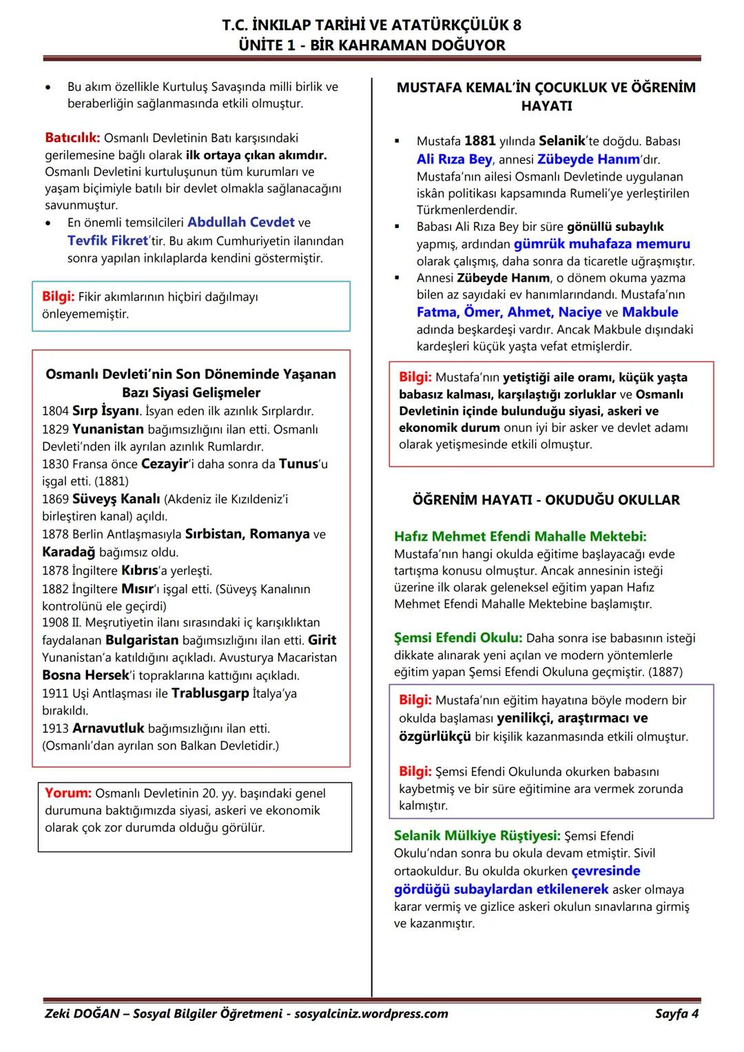 # T.C. İNKILAP TARİHİ VE ATATÜRKÇÜLÜK 8
## ÜNİTE 1 - BİR KAHRAMAN DOĞUYOR
UYANAN AVRUPA VE SARSILAN OSMANLI
UYANAN AVRUPA
Ortaçağ'da (375