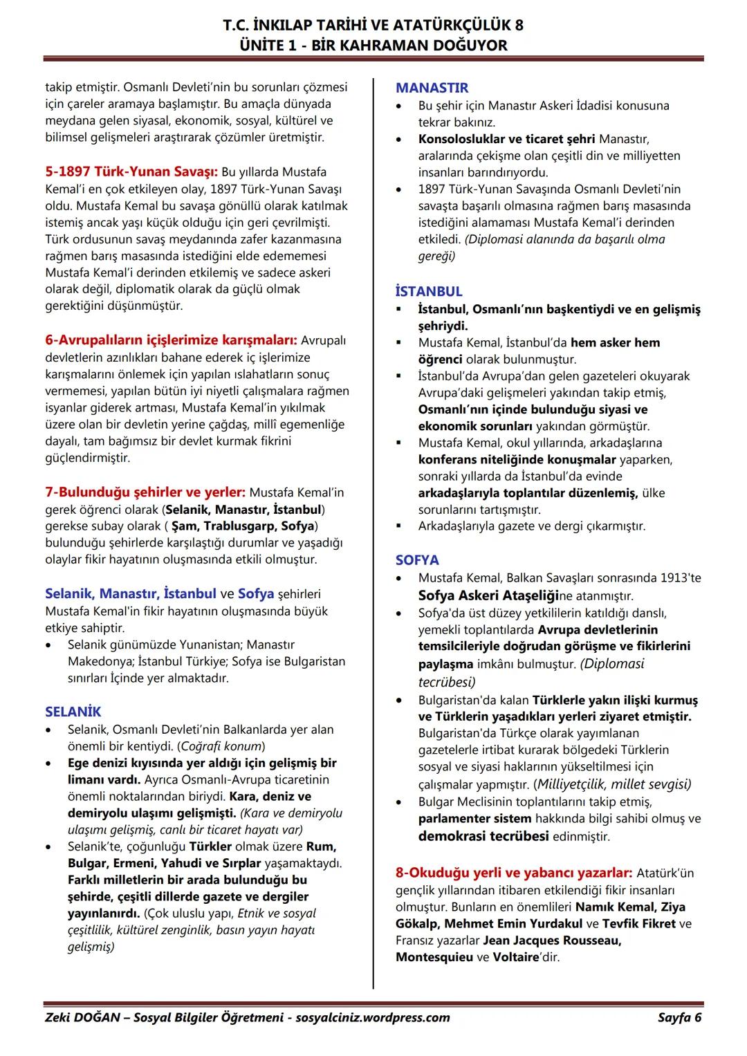 # T.C. İNKILAP TARİHİ VE ATATÜRKÇÜLÜK 8
## ÜNİTE 1 - BİR KAHRAMAN DOĞUYOR
UYANAN AVRUPA VE SARSILAN OSMANLI
UYANAN AVRUPA
Ortaçağ'da (375